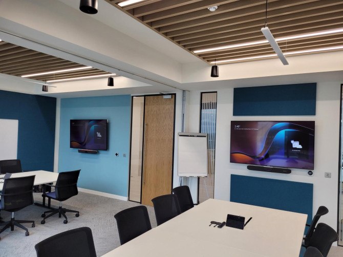 Audio Visual Installation in a multifunctional dividing room