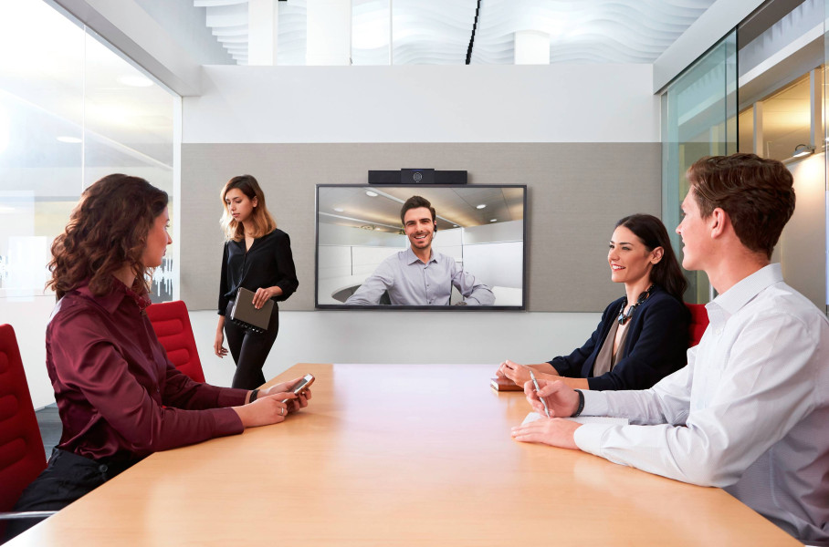 Poly Studio Video Conferencing System in a Medium Meeting Room