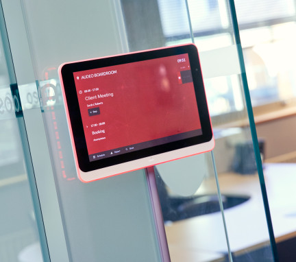 Meeting Room Booking System Red Panel