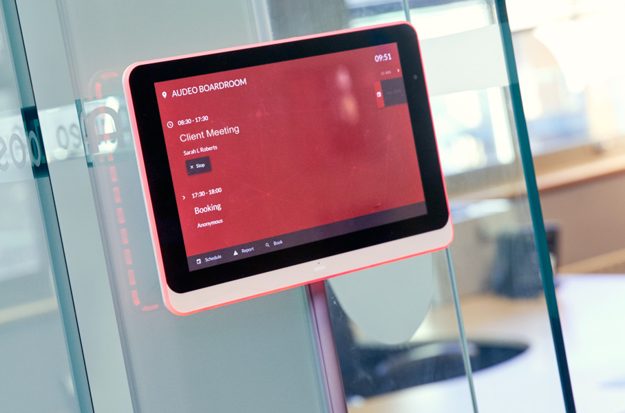Meeting Room Booking System Red Panel