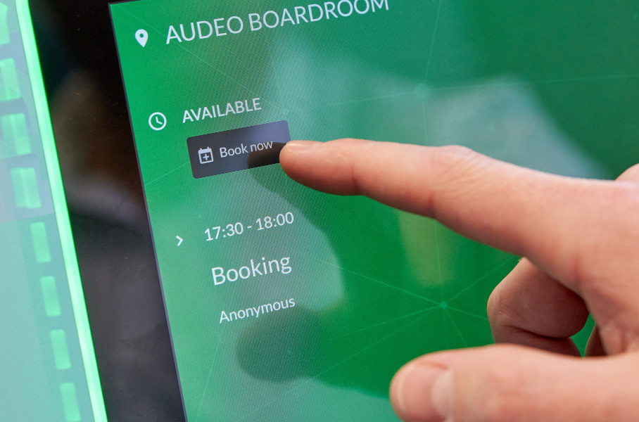 Meeting Room Booking System Green Booking Panel