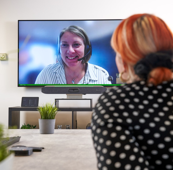 One To One Video Conference Call in Meeting Room