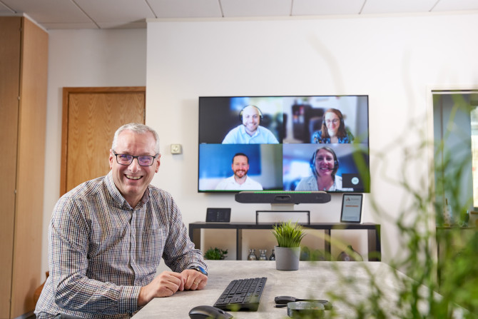 Group of People in a Meeting on a Video Conference Call